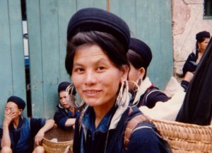 H'mong woman, central market, Sapa, 1995