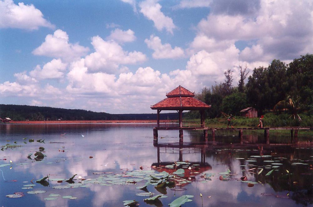 Lake by small village. Quan Loi, Vietnam 1995