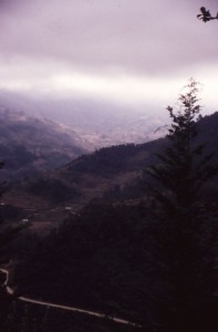 The road to Tchpukla. Todos Santos, Guatemala 1992