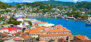 A view of Morne Jaloux, a town in Saint George Parish, located at the southern end of Grenada.