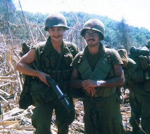 Weid (KIA 30 May '70) and Persaud, after drop into area where 19 found NVA, Feb-March '70.