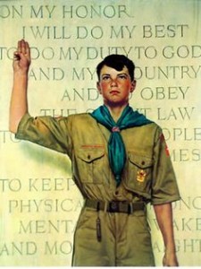 BOY SCOUT ROCKWELL PAINTING